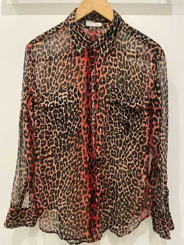 Equipment EQUIPMENT FEMME leopard print silk shirt