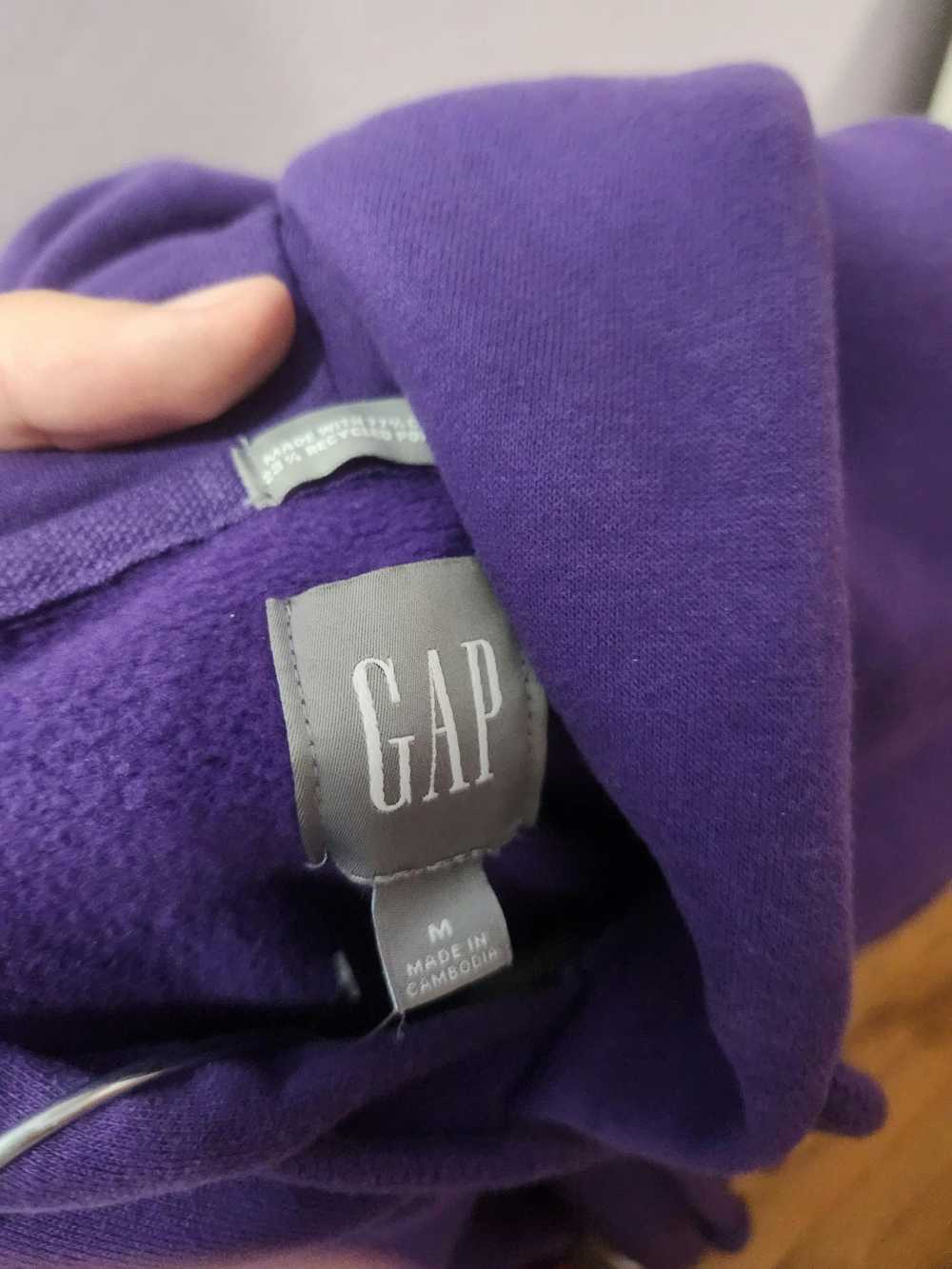 Gap Plain Purple Gap Hoodie - image 3
