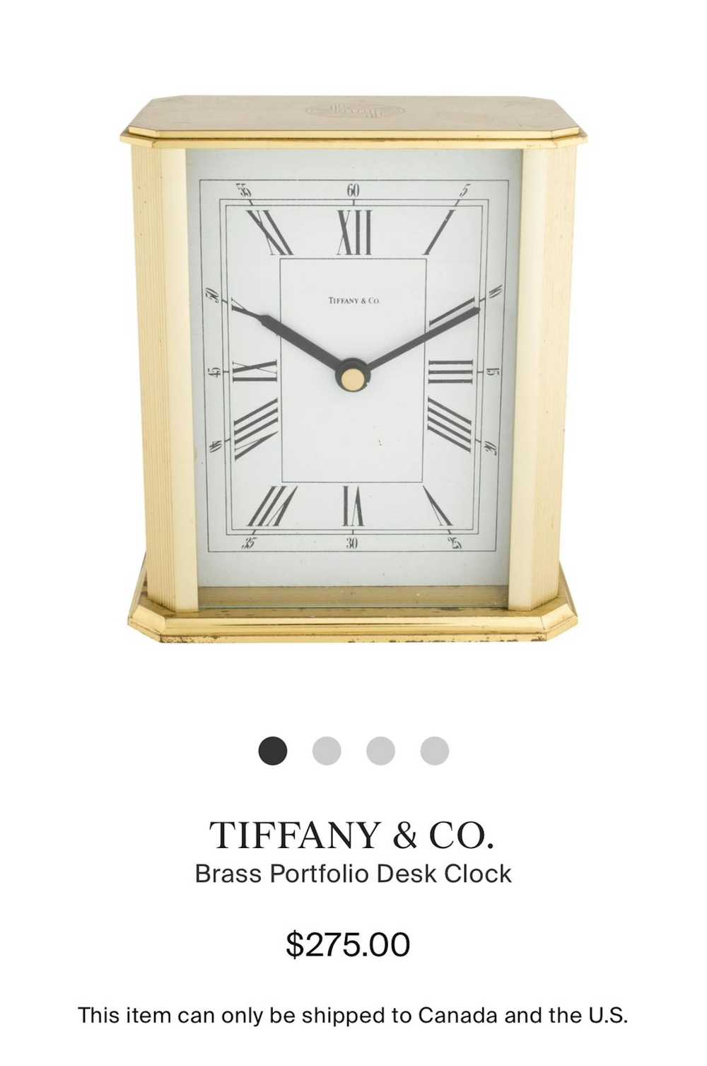 Tiffany & Co. VINTAGE TIFFANY AND CO. TABLE CLOCK… - image 7