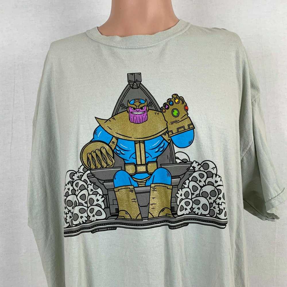 Vintage Marvel Thanos Infinity Gem Stones T Shirt… - image 1
