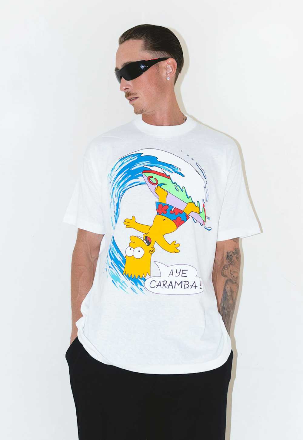 Rare × Streetwear × Vintage 90s Bart Simpson surf… - image 5