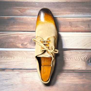 Cole Haan Custom Antiqued and Polished Suede Tan … - image 1