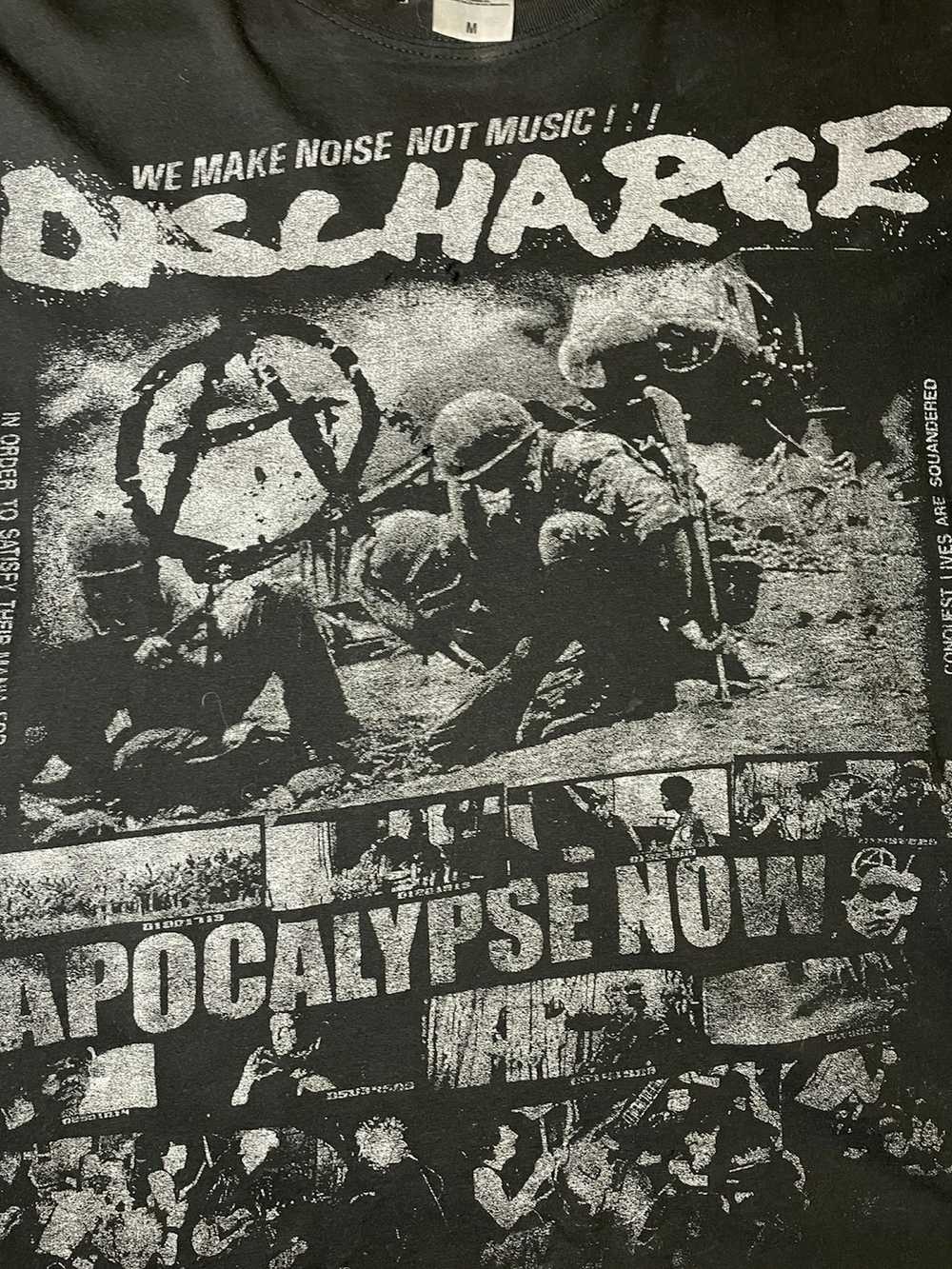 Vintage Rare discharge band tee - image 3