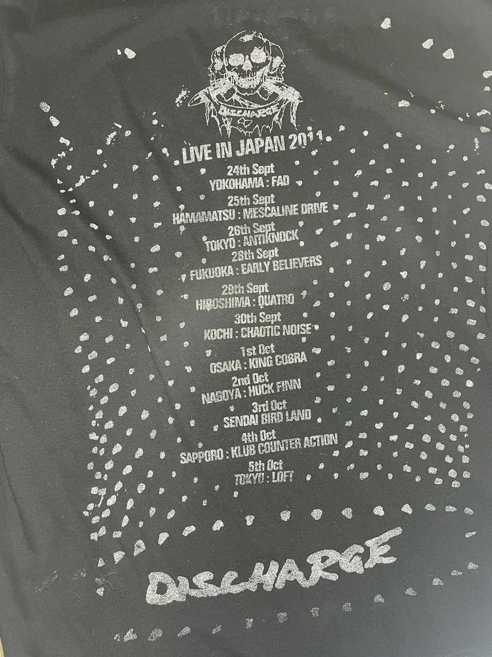 Vintage Rare discharge band tee - image 8