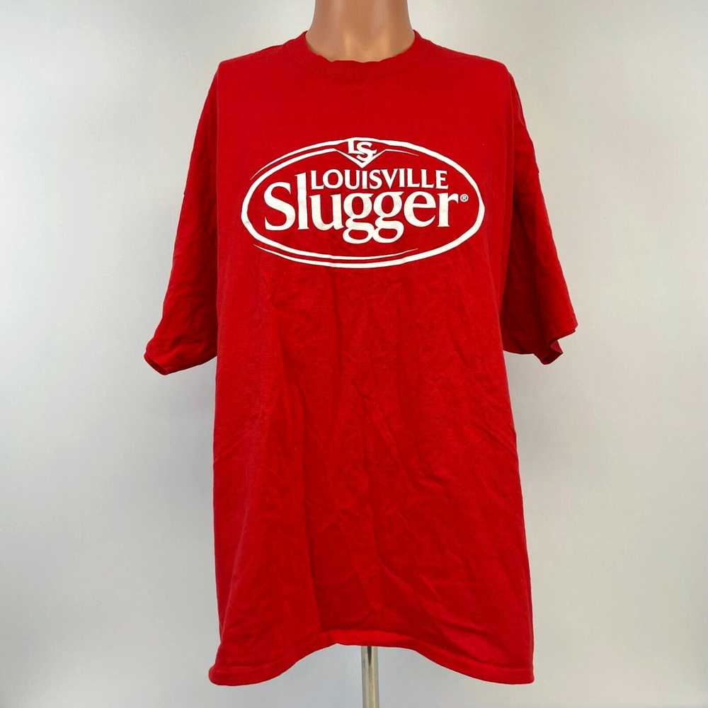 Gildan Louisville Slugger Logo T Shirt Baseball B… - image 2