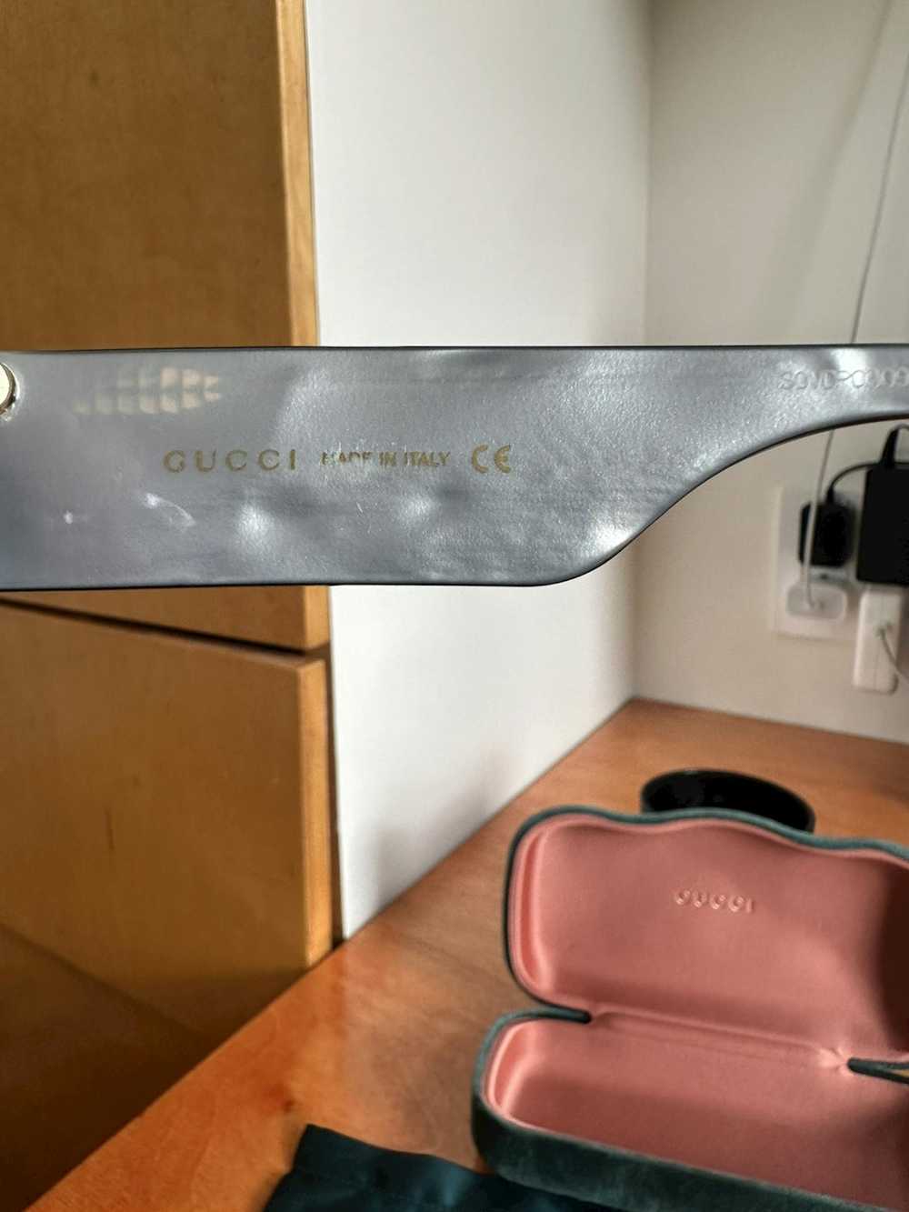 Gucci RARE Gucci Black Oval Sunglasses - image 5