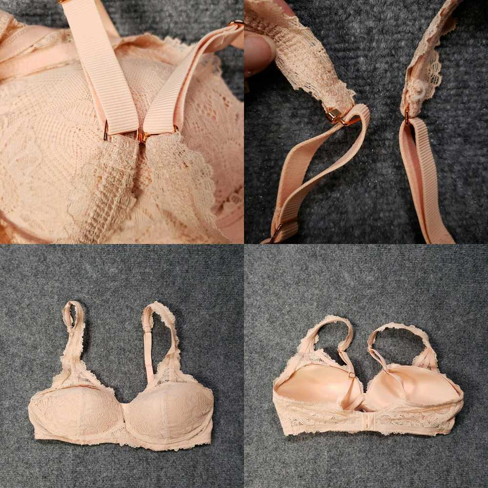 Vintage Aerie Bra Womens 36D Apricot Padded Lace … - image 4