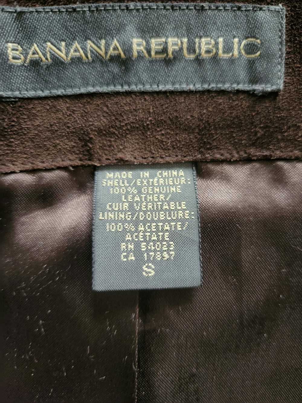 Banana Republic Chocolate suede leather jacket - image 1