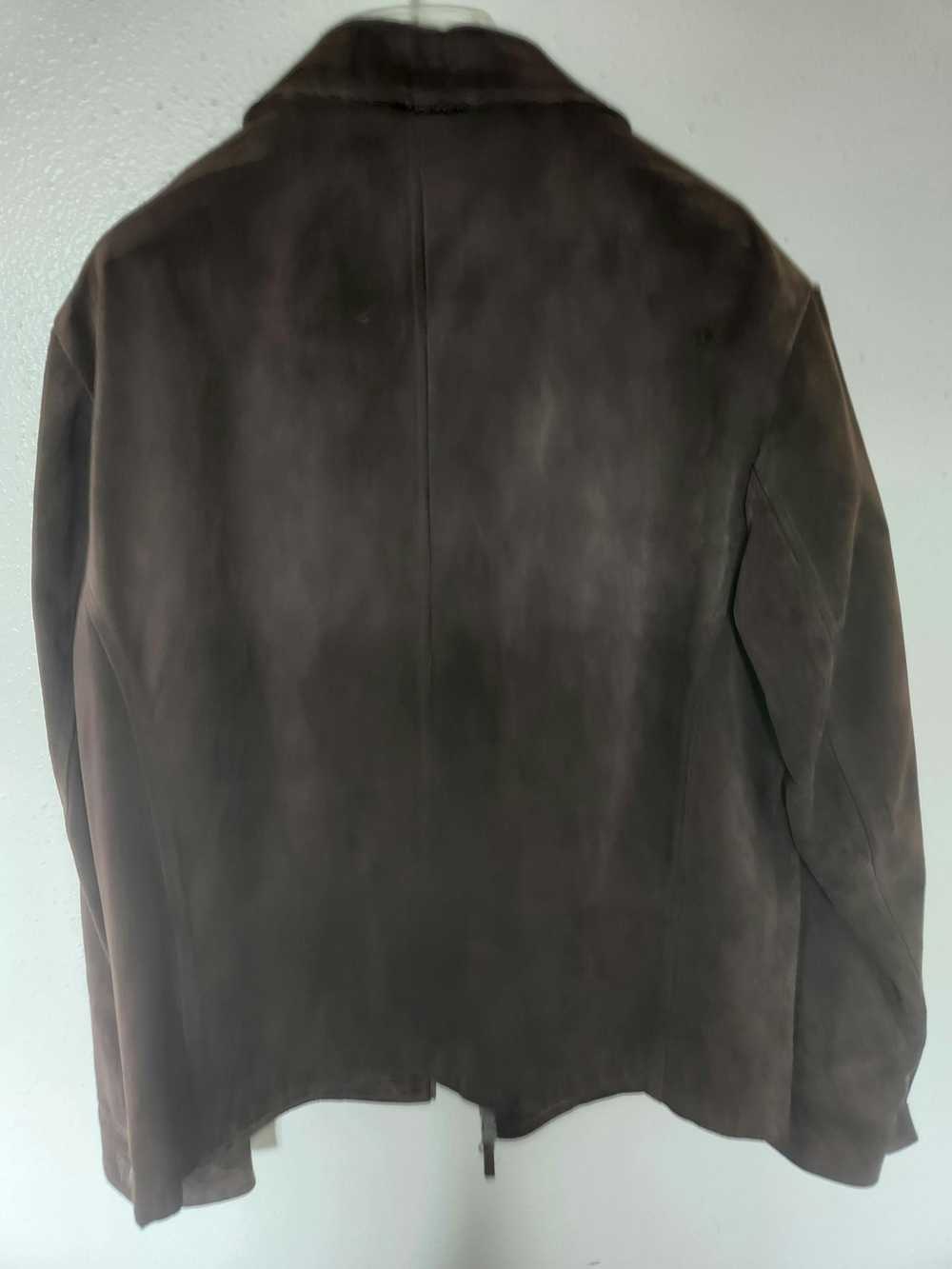 Banana Republic Chocolate suede leather jacket - image 4