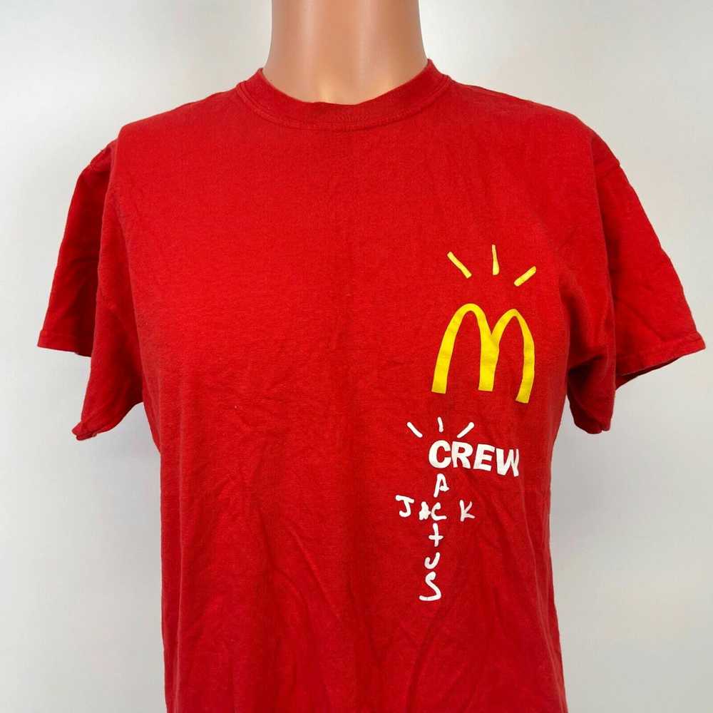 Gildan McDonalds Cactus Jack Crew Promo T Shirt F… - image 1