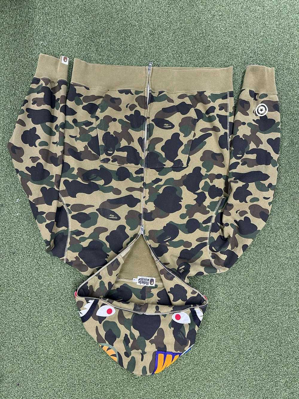 Bape 1st Camo Shark Full Zip Hoodie - image 3