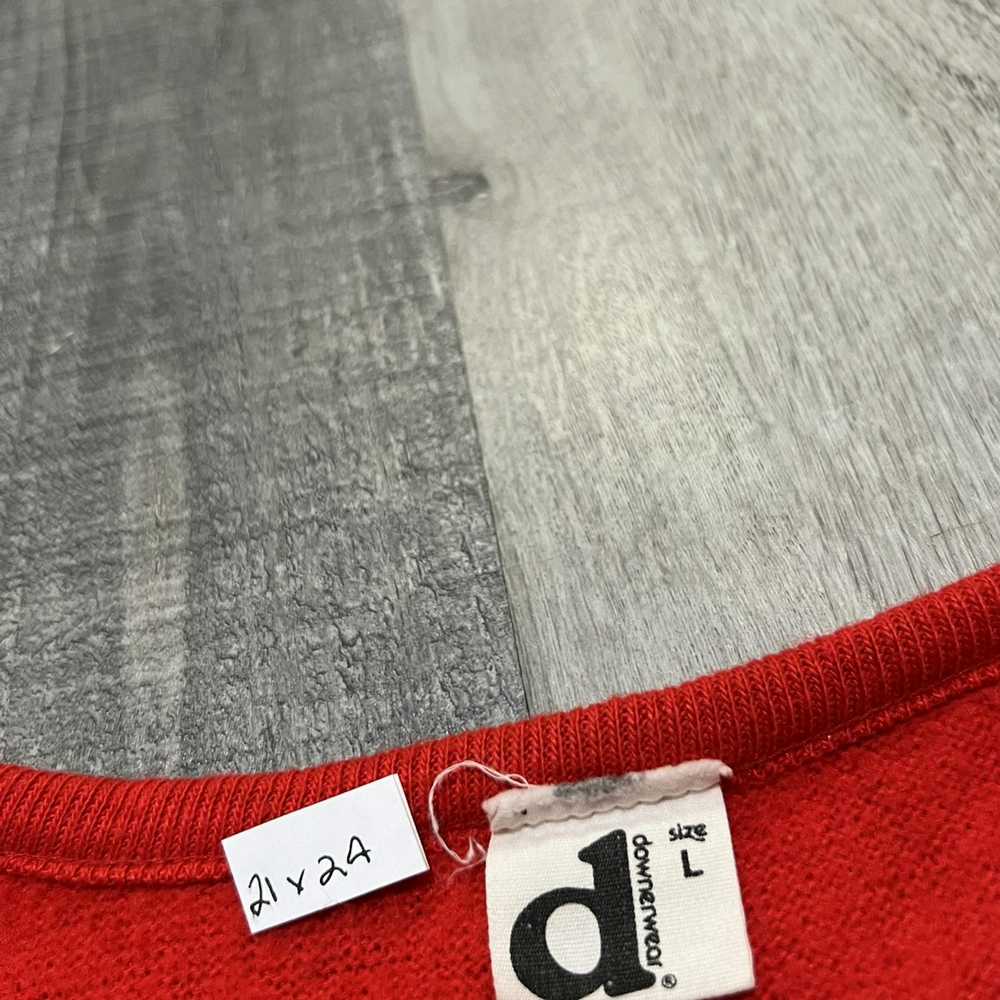 Collegiate × Vintage VTG 70s Alpha Chi Red Knit V… - image 4