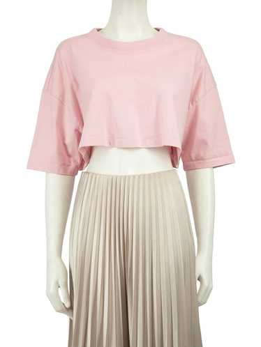 Loewe Pink Anagram Embroidered Cropped Top