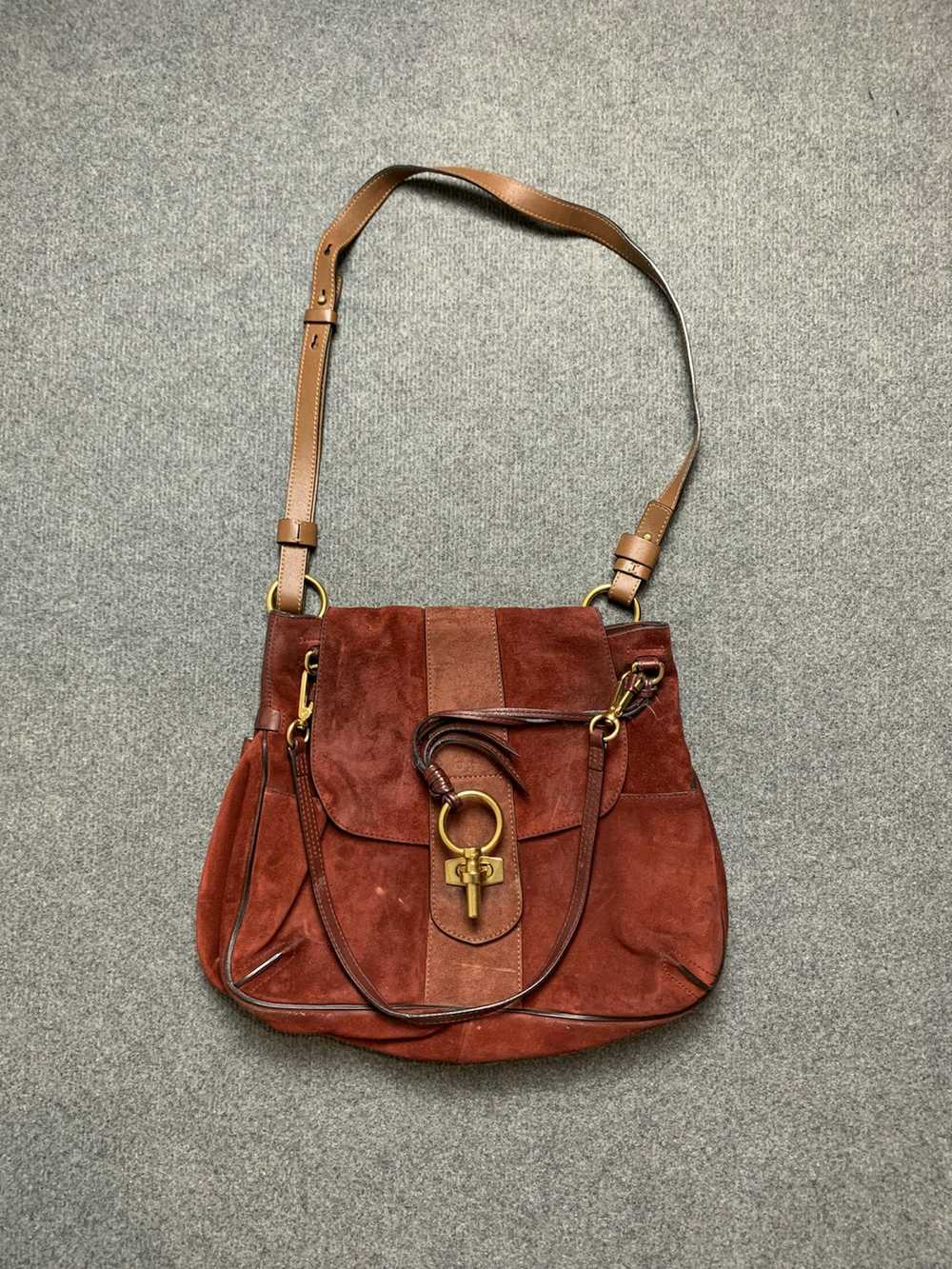 Chloe × Designer × Vintage Chloe leather suede bag - image 1