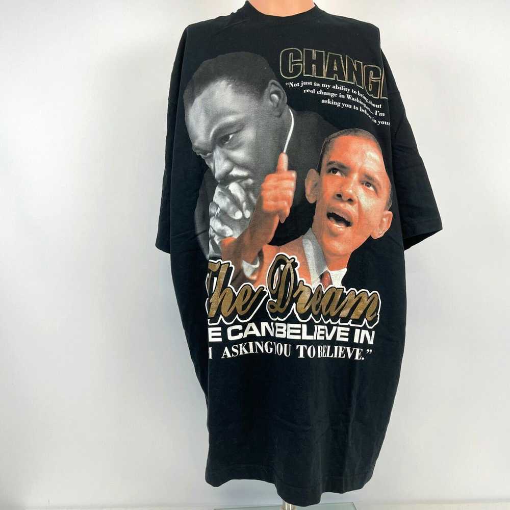 Vintage Barack Obama Yes We Can Speech T Shirt Ma… - image 2
