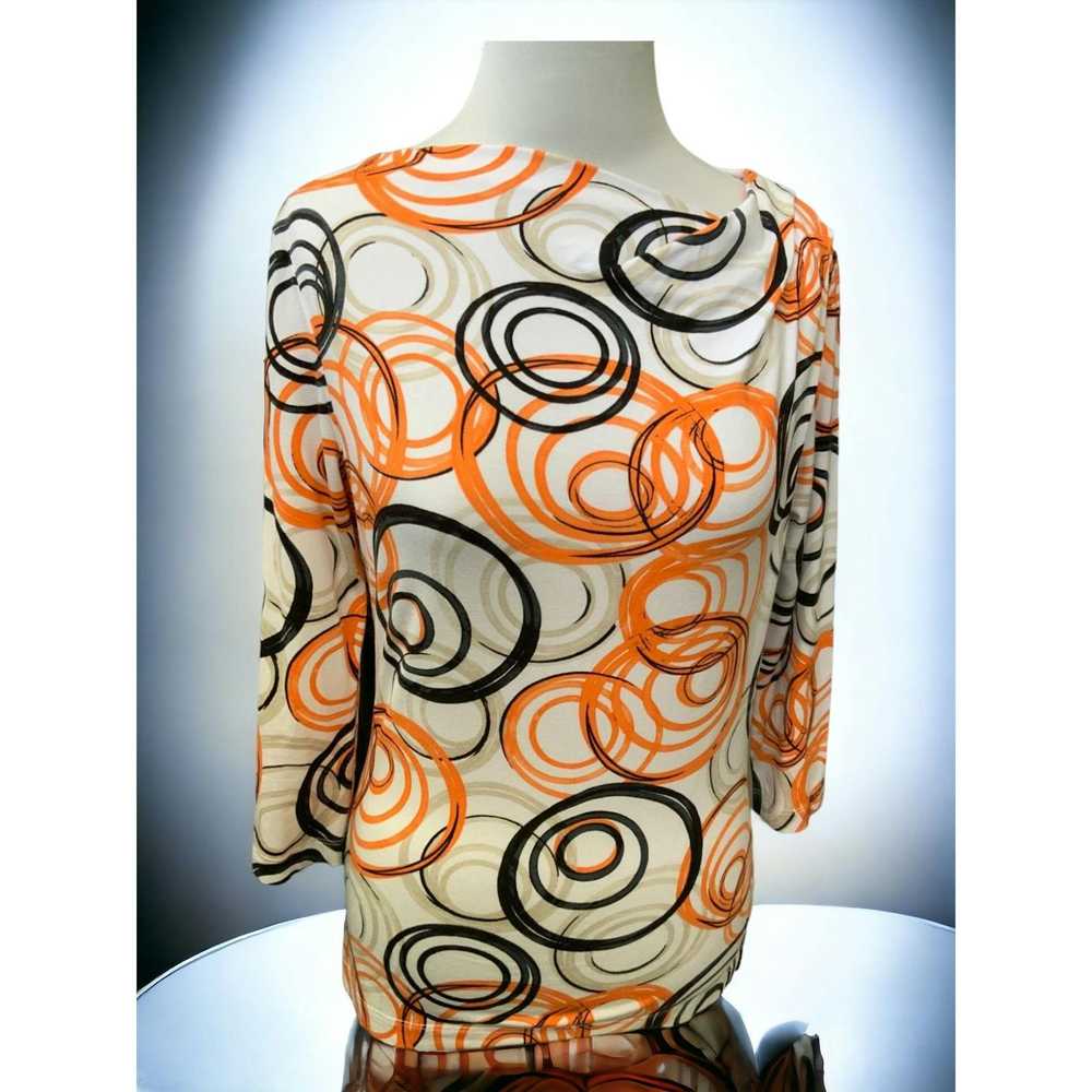 St. John Couture St John ruched tunic multi swirl… - image 10