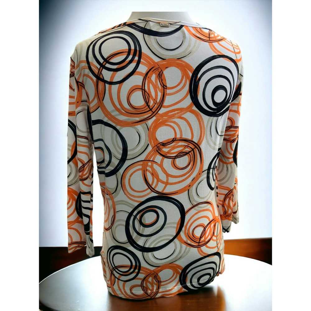 St. John Couture St John ruched tunic multi swirl… - image 4