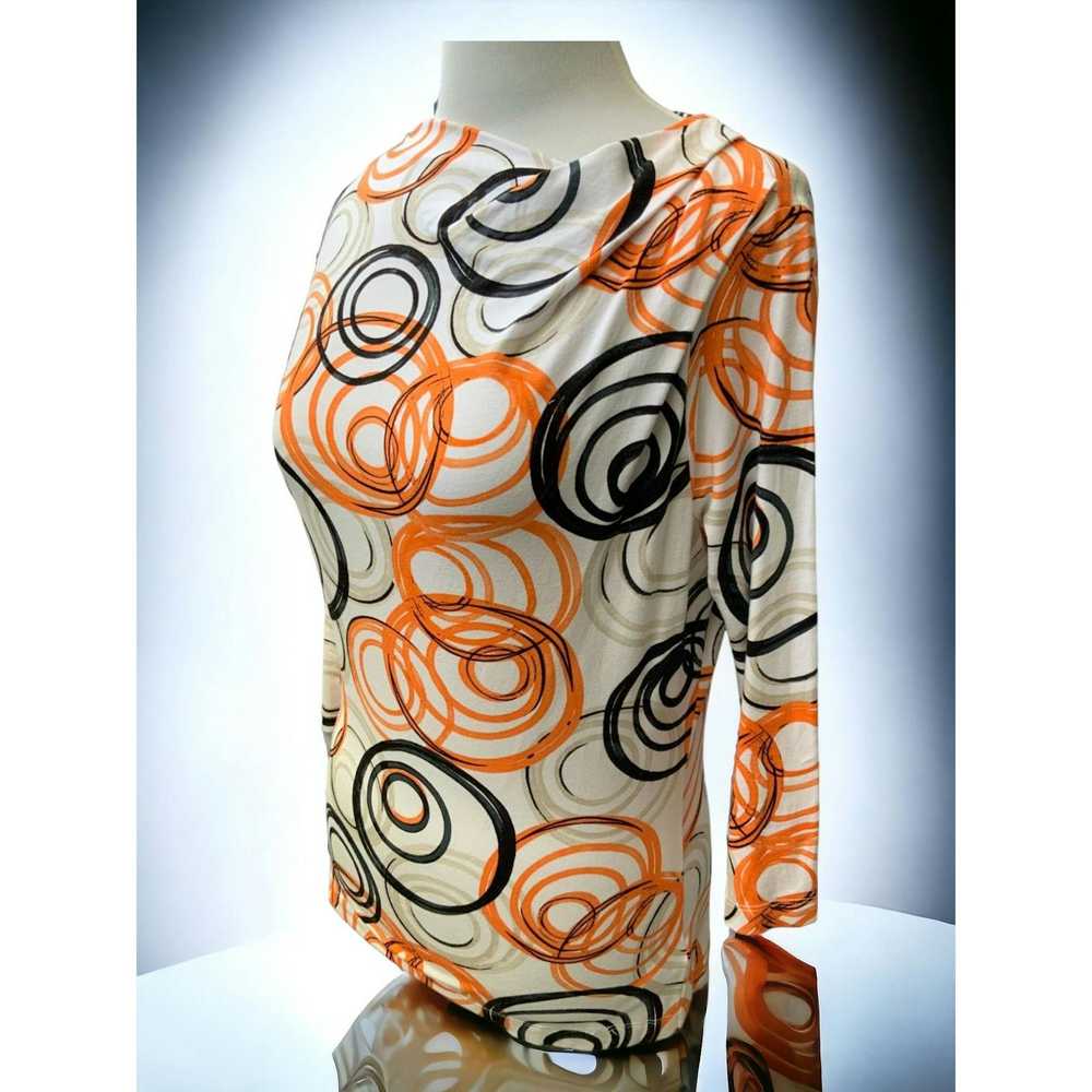 St. John Couture St John ruched tunic multi swirl… - image 7