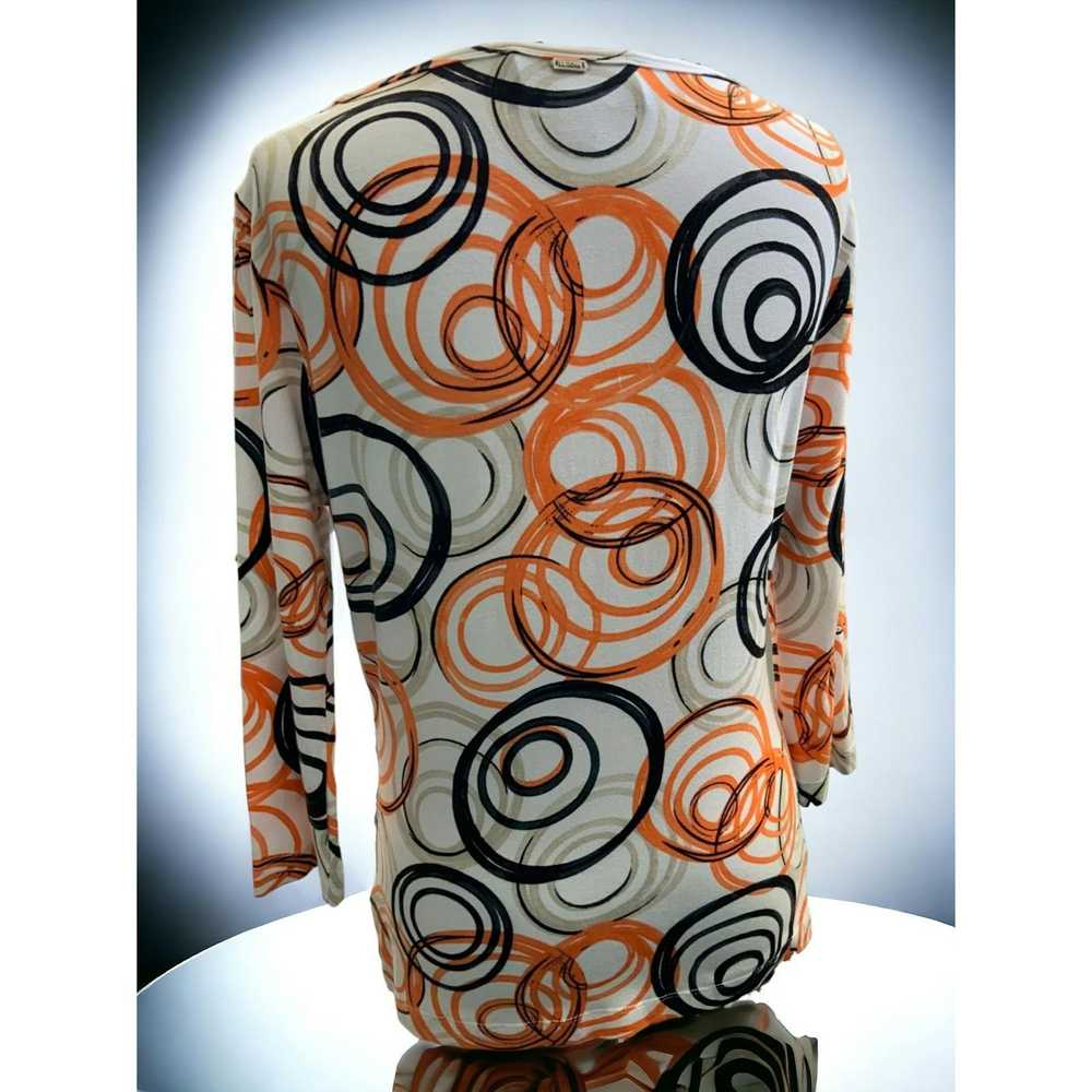 St. John Couture St John ruched tunic multi swirl… - image 8