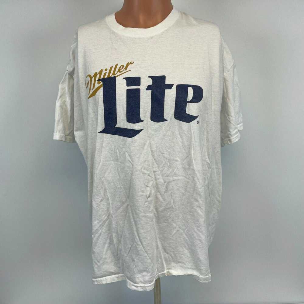 Vintage Miller Lite Beer T Shirt American Lager A… - image 2