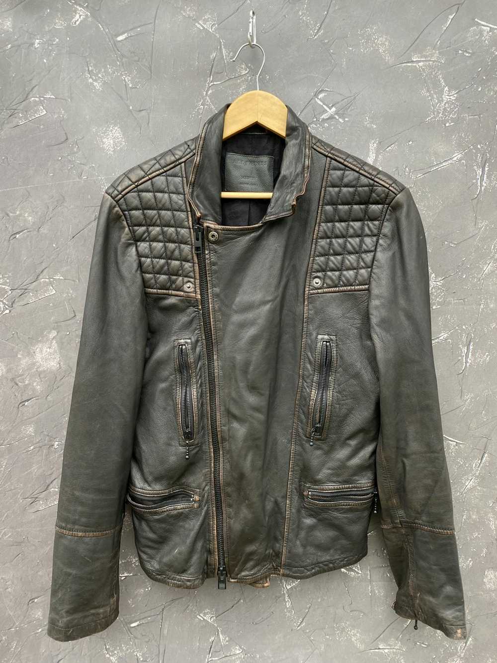 Allsaints × Streetwear × Vintage AllSaints Leathe… - image 2