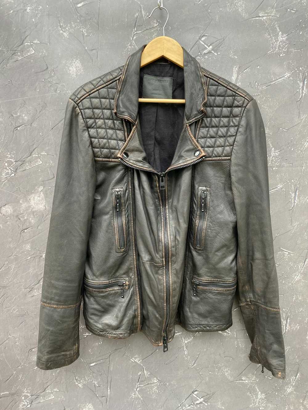 Allsaints × Streetwear × Vintage AllSaints Leathe… - image 4