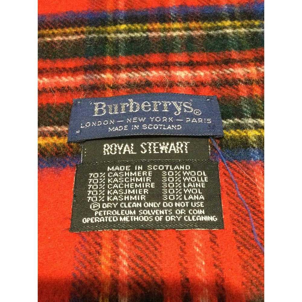 Burberry Burberrys of London Plaid Cashmere Wool … - image 9