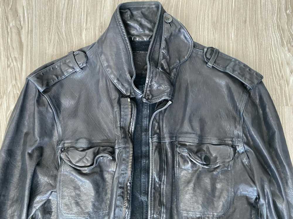 Isamu Katayama Backlash Washed Leather Military Z… - image 4