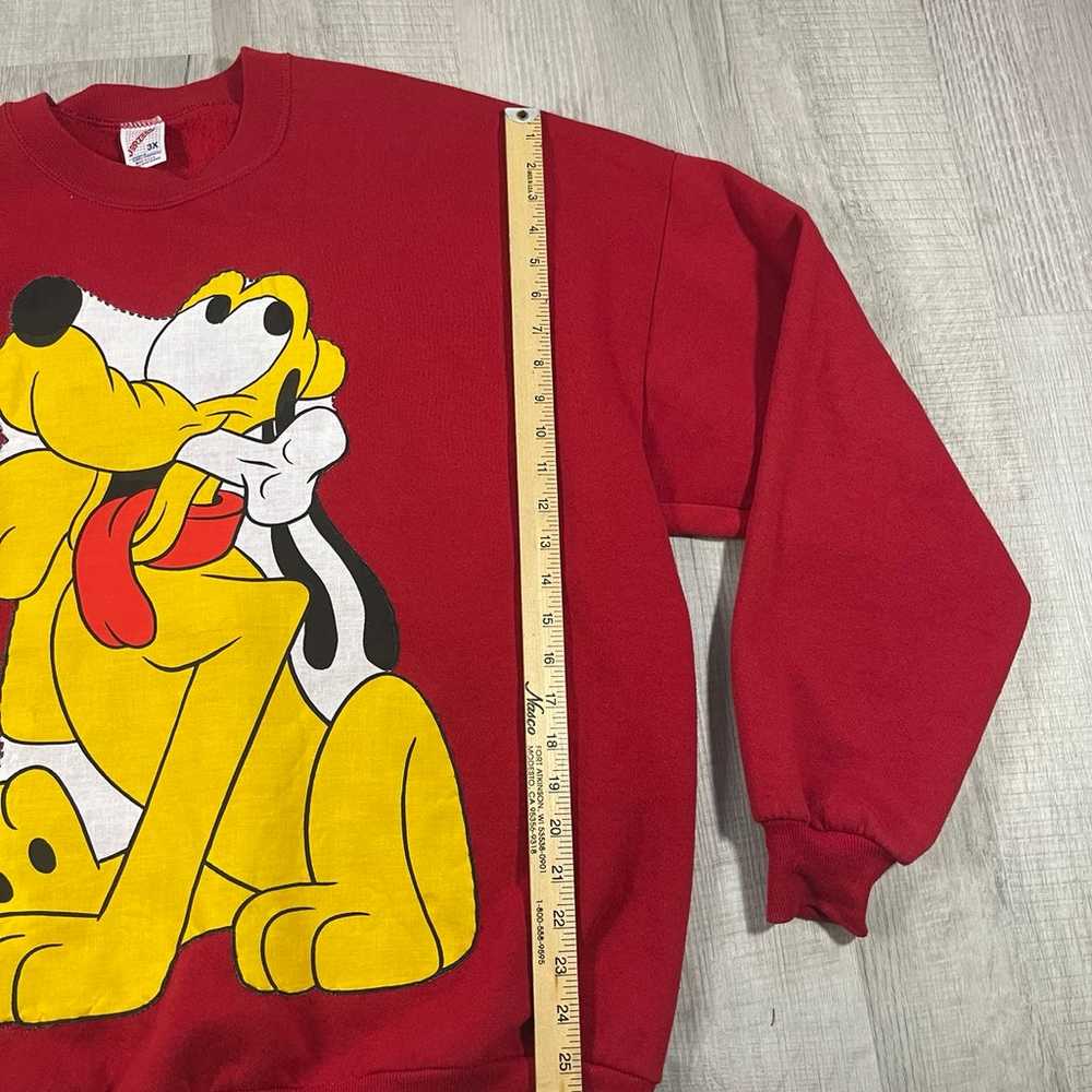 Vintage 90s Disney's Pluto Sweatshirt Crewneck Sz… - image 6
