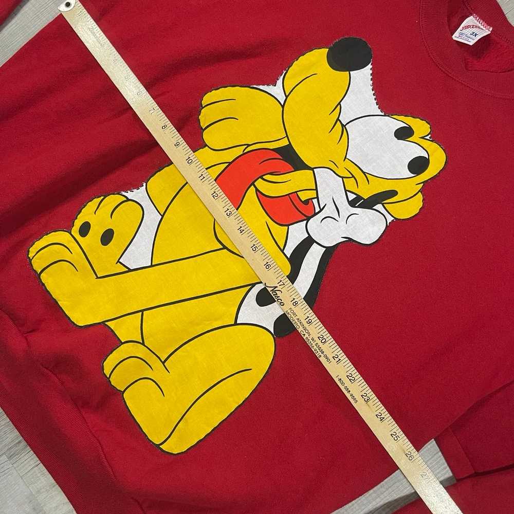 Vintage 90s Disney's Pluto Sweatshirt Crewneck Sz… - image 7