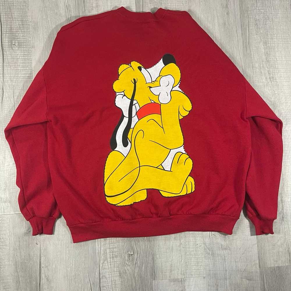 Vintage 90s Disney's Pluto Sweatshirt Crewneck Sz… - image 8