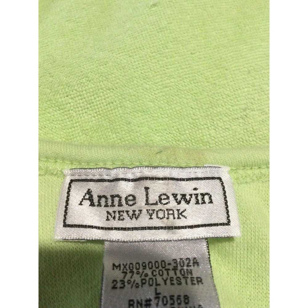 Other Anne Lewin New York Green with Lace Hem Tan… - image 8