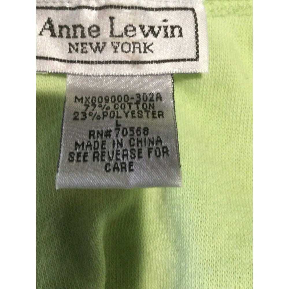 Other Anne Lewin New York Green with Lace Hem Tan… - image 9