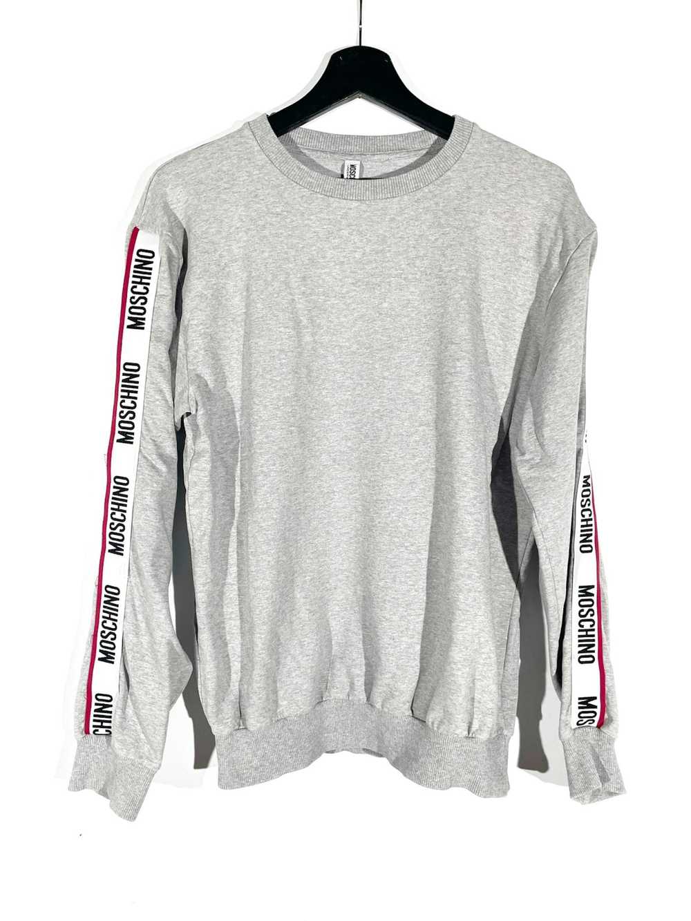 Moschino Moschino Basic Gray Sweatshirt Monogram … - image 1