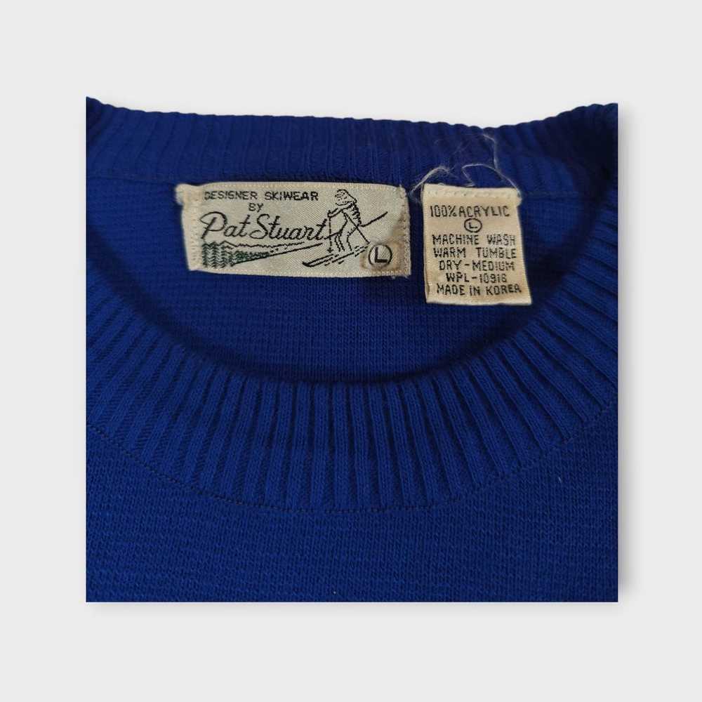 Vintage Mens Pat Stuart Designer Skiwear Blue and… - image 3