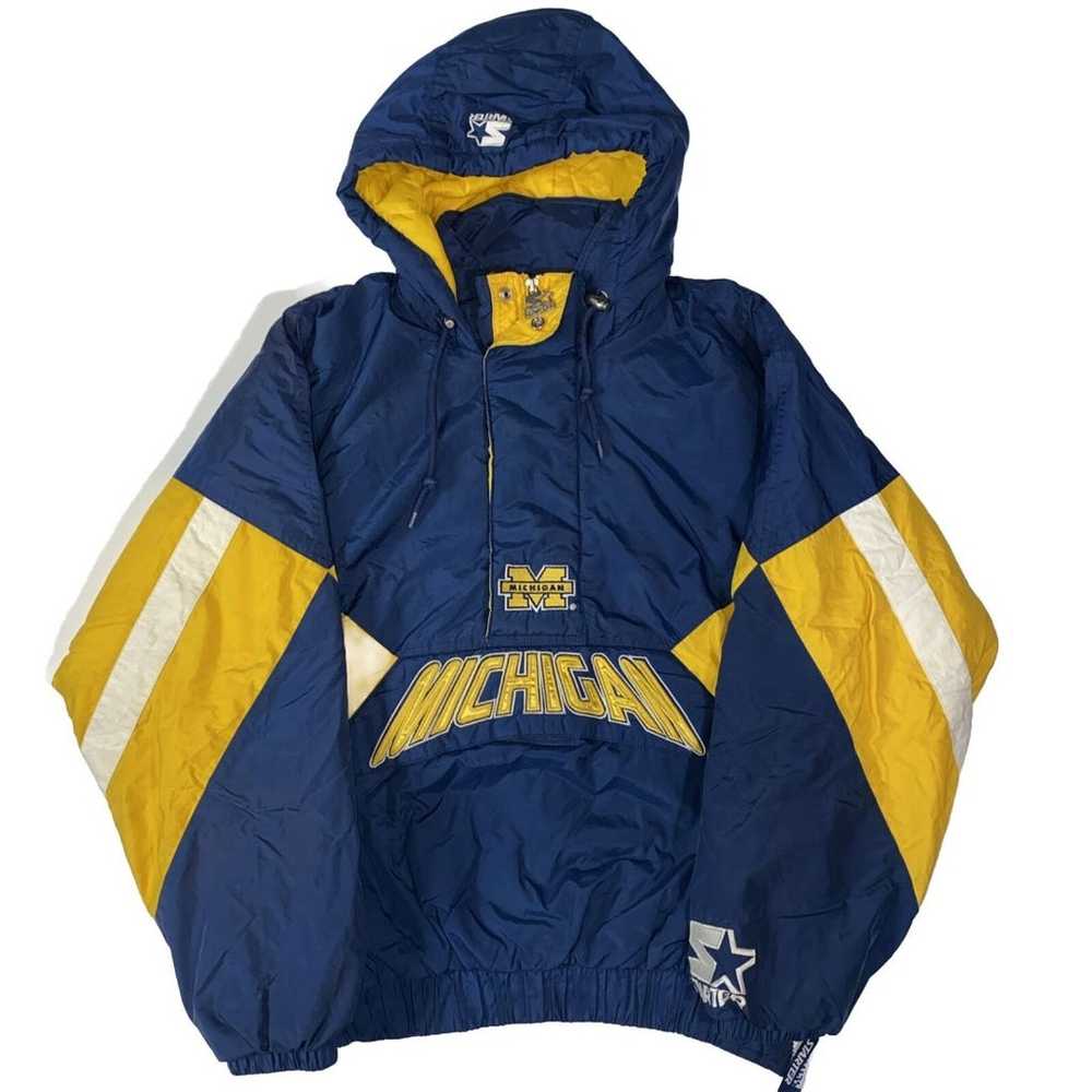 Vtg 90s Starter University of Michigan Wolverines… - image 1