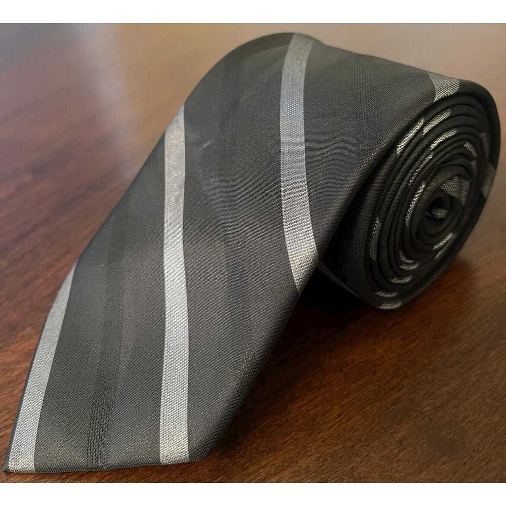 Van Heusen Van Heusen Black, Gray, Men’s Neck Tie - image 1