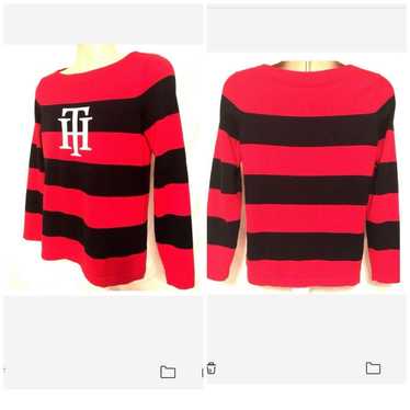 Tommy Hilfiger Tommy Hilfiger TH Red Blue Striped… - image 1