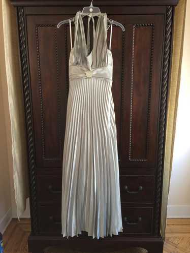 Other Long Gown Formal/Prom/Bridal Silver S Shiny 