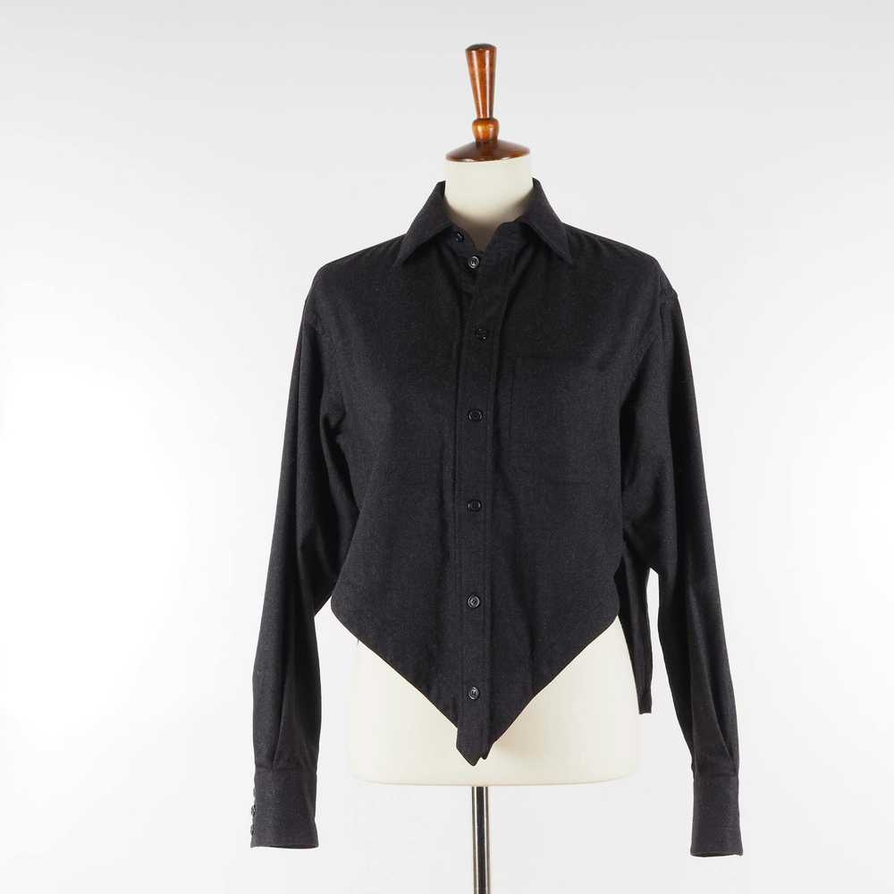 Celine CELINE Phoebe Philo Gray Asymmetric Wool B… - image 5