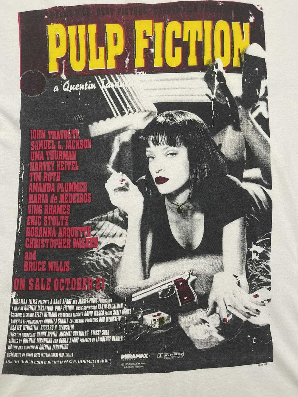 Movie × Vintage Vintage 90's Pulp Fiction Movie T… - image 4
