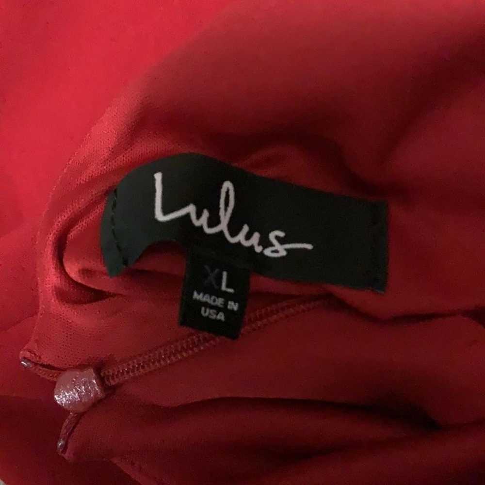 Lulus red dress size large - image 4