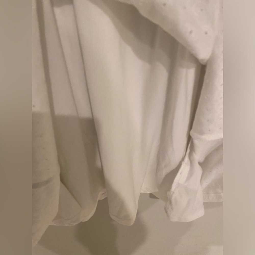 Michael Kors - White Lace-Up Lace Ruffle Mini Dre… - image 10