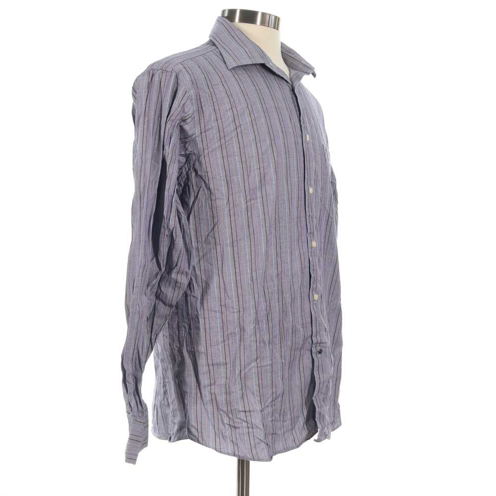 Ben Sherman Men's Purple Striped Button Up Shirt … - image 4