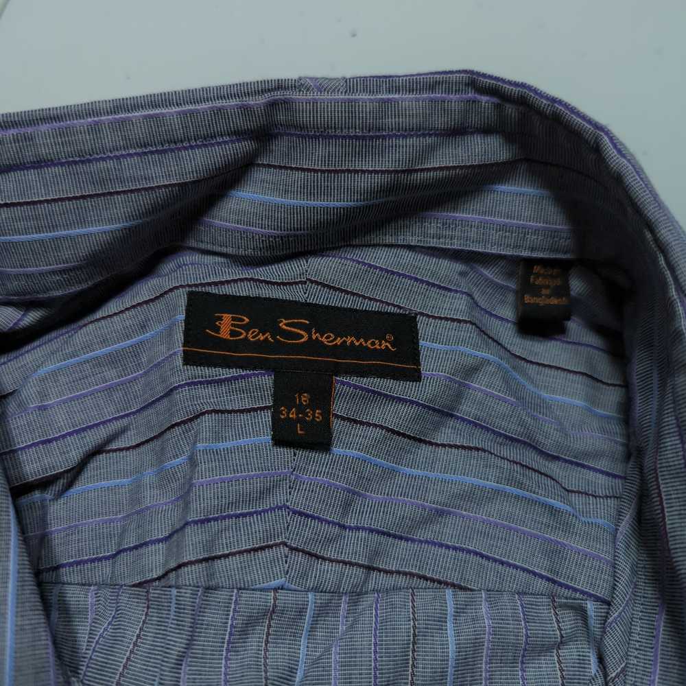 Ben Sherman Men's Purple Striped Button Up Shirt … - image 5