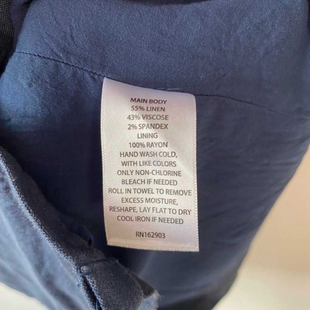 Rachel Parcell Square Neck Puff Sleeve Linen Blen… - image 8
