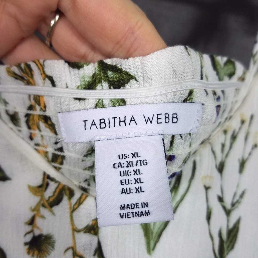 Tabitha Webb Wildflower White Floral Sleeveless D… - image 8