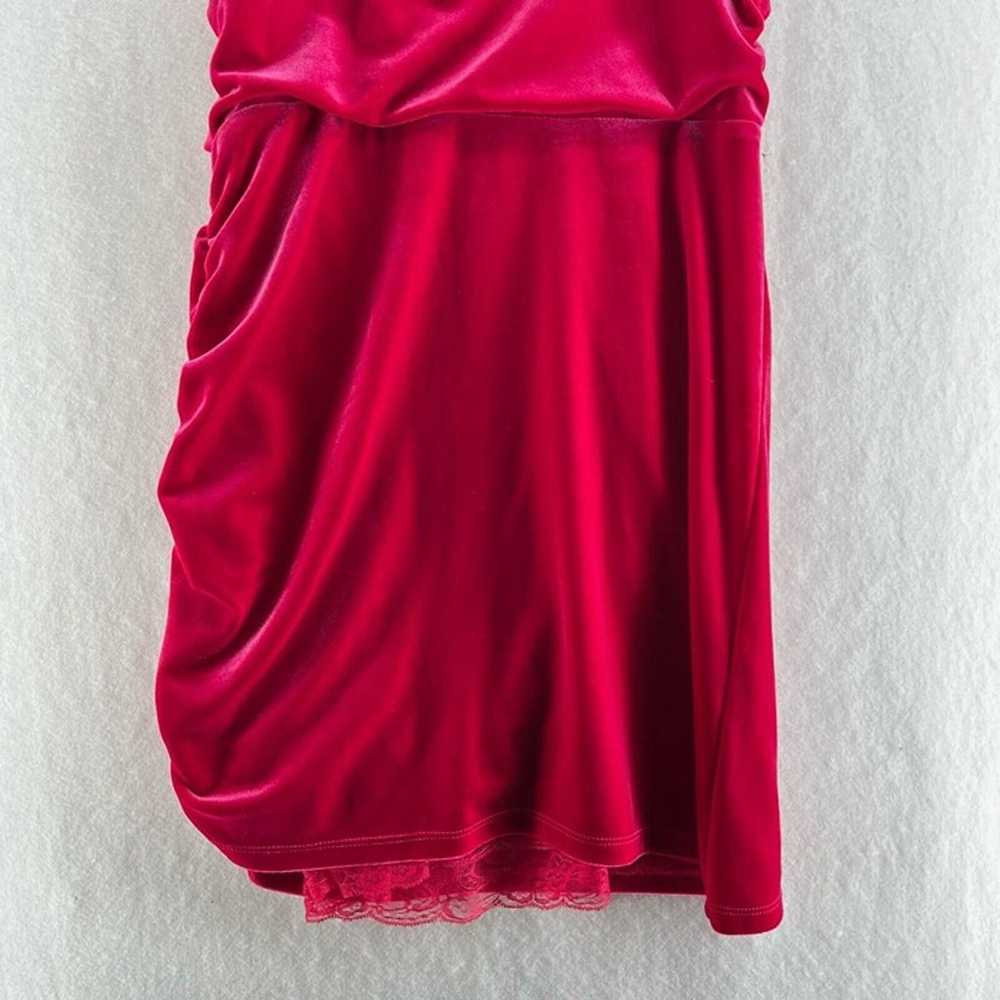 Lovers +Friends Slip Mini Dress Sz M Pink Velvet … - image 6