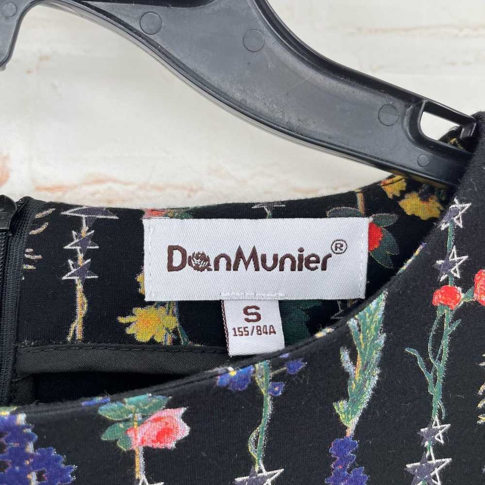 Dan Munier black floral fit and flare dress - image 4