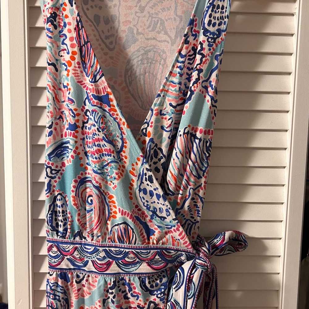Lilly Pulitzer bellina wrap dress she’ll me about… - image 3